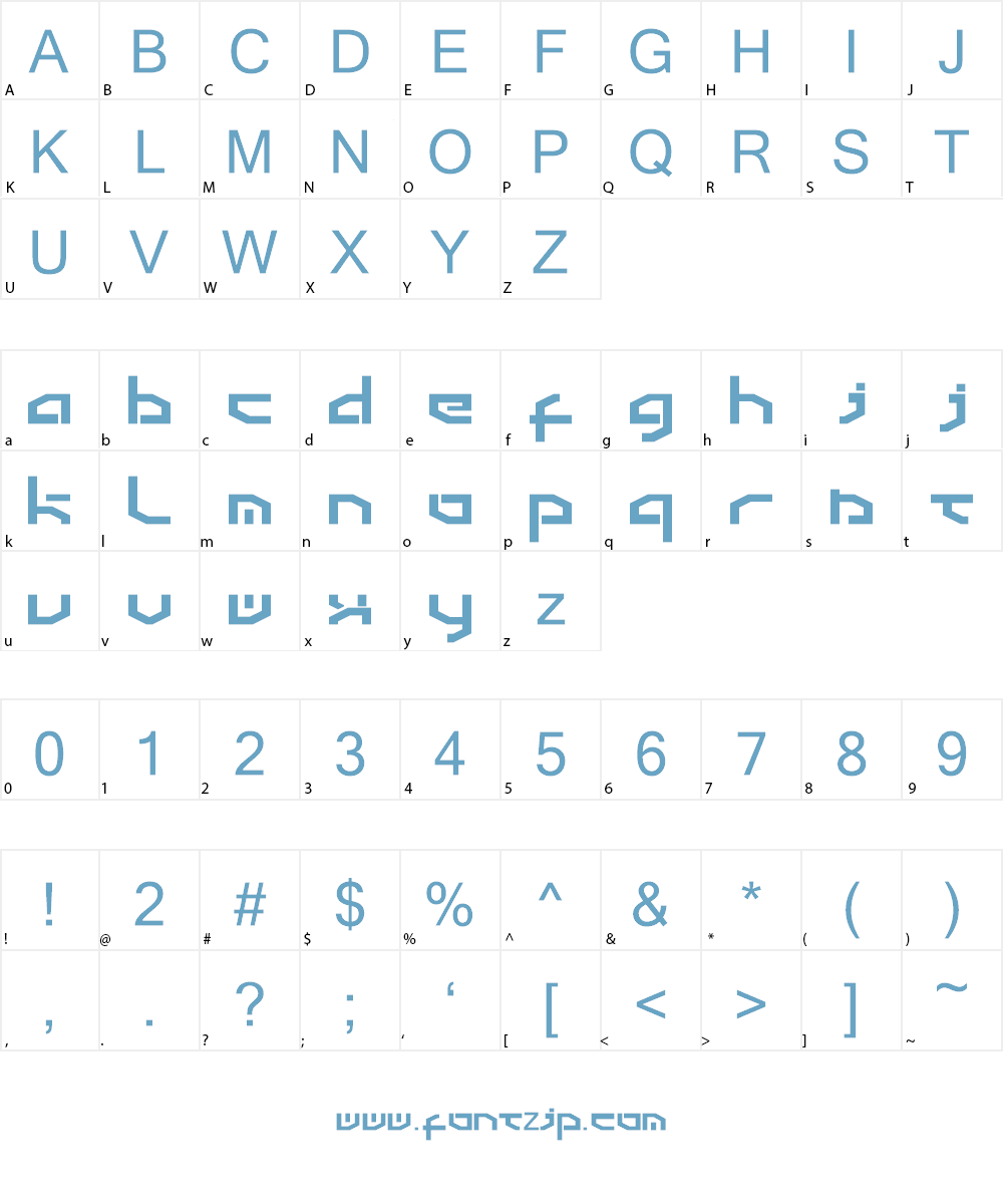 Detroit 3k Font Character